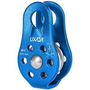 Lixada 20KN Fixed Single Pulley Rock Climbing Rescue Mountaineering Aloft Work Caving